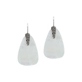 AE-1205-MOP Sterling Silver Earring With Mother Of Pearl Jewelry Bali Designs Inc